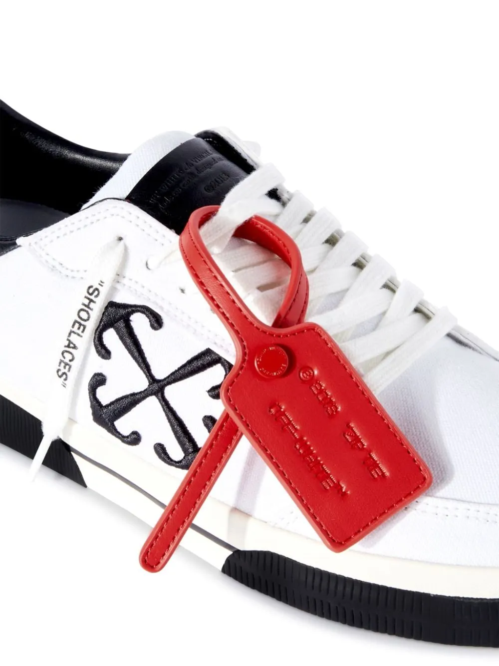 Off-White Vulcanized Lace-Up Sneakers