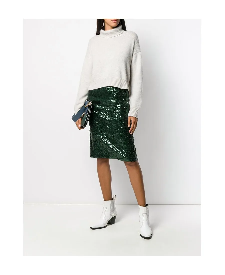 Sequined Pencil Skirt