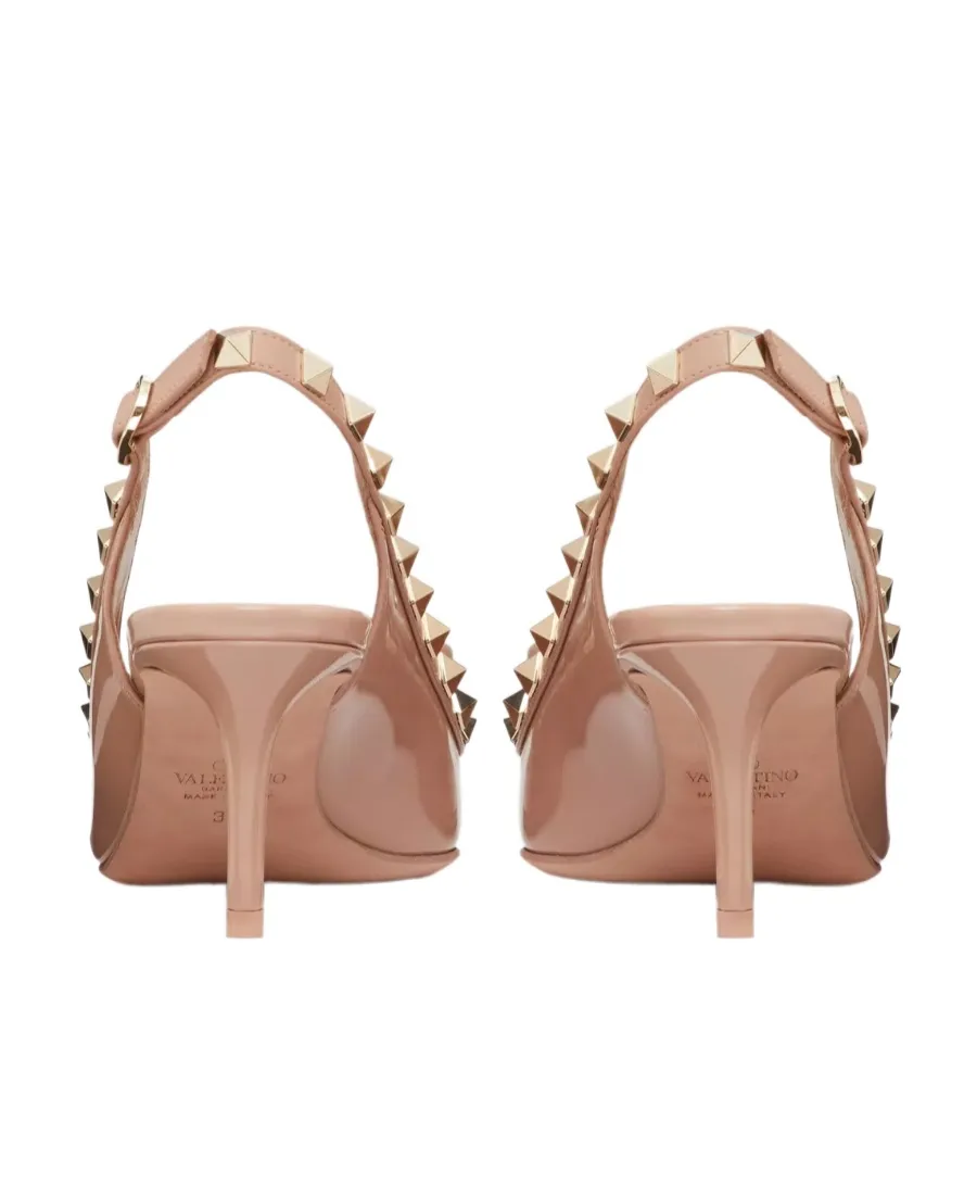 Valentino Garavani Rockstud Bow Detailed Pointed Toe Pumps