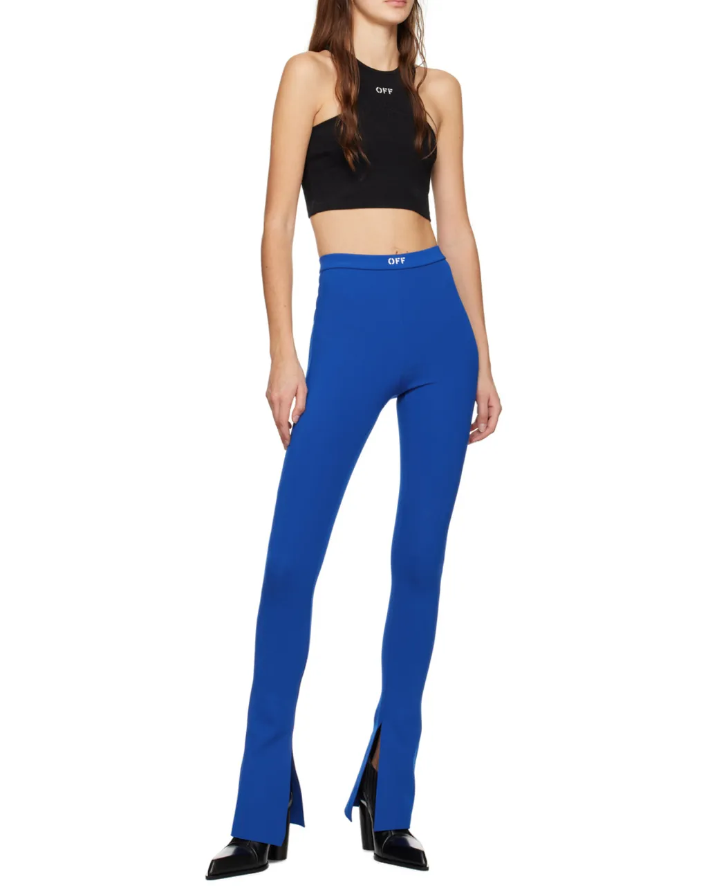 Off-White Off-Stamp Sleeveless Cropped Top
