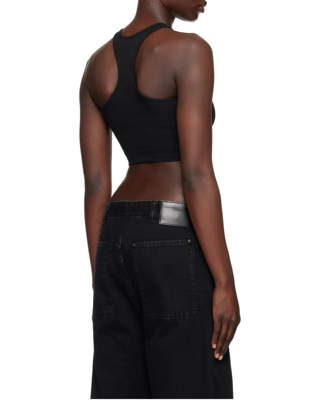 Off-White Off-Stamp Sleeveless Cropped Top