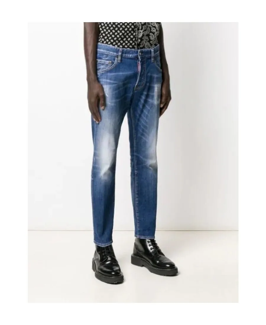 Distressed Slim-Fit Jeans