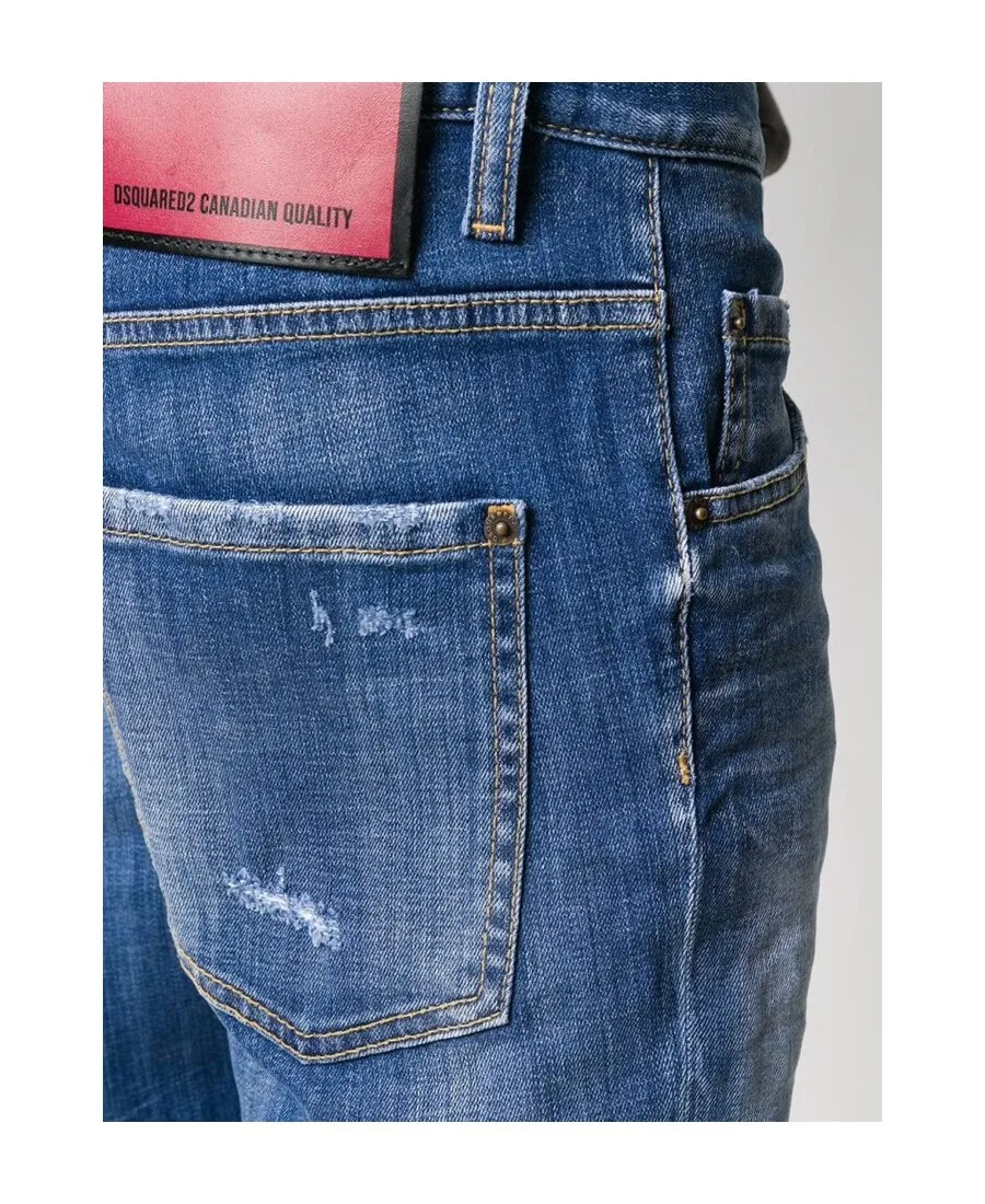 Distressed Slim-Fit Jeans