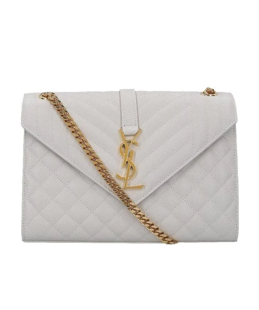 Saint Laurent Matelassé Envelope Medium Shoulder Bag