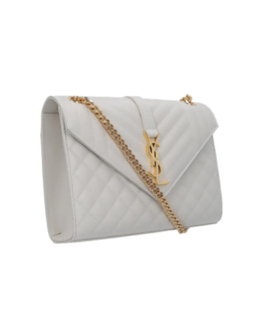 Saint Laurent Matelassé Envelope Medium Shoulder Bag