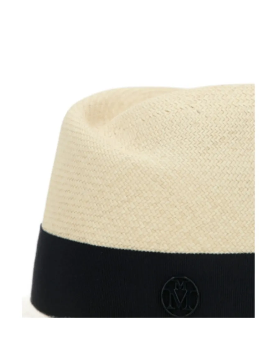 Maison Michel Virginie Panama Fedora Ribbon Hat