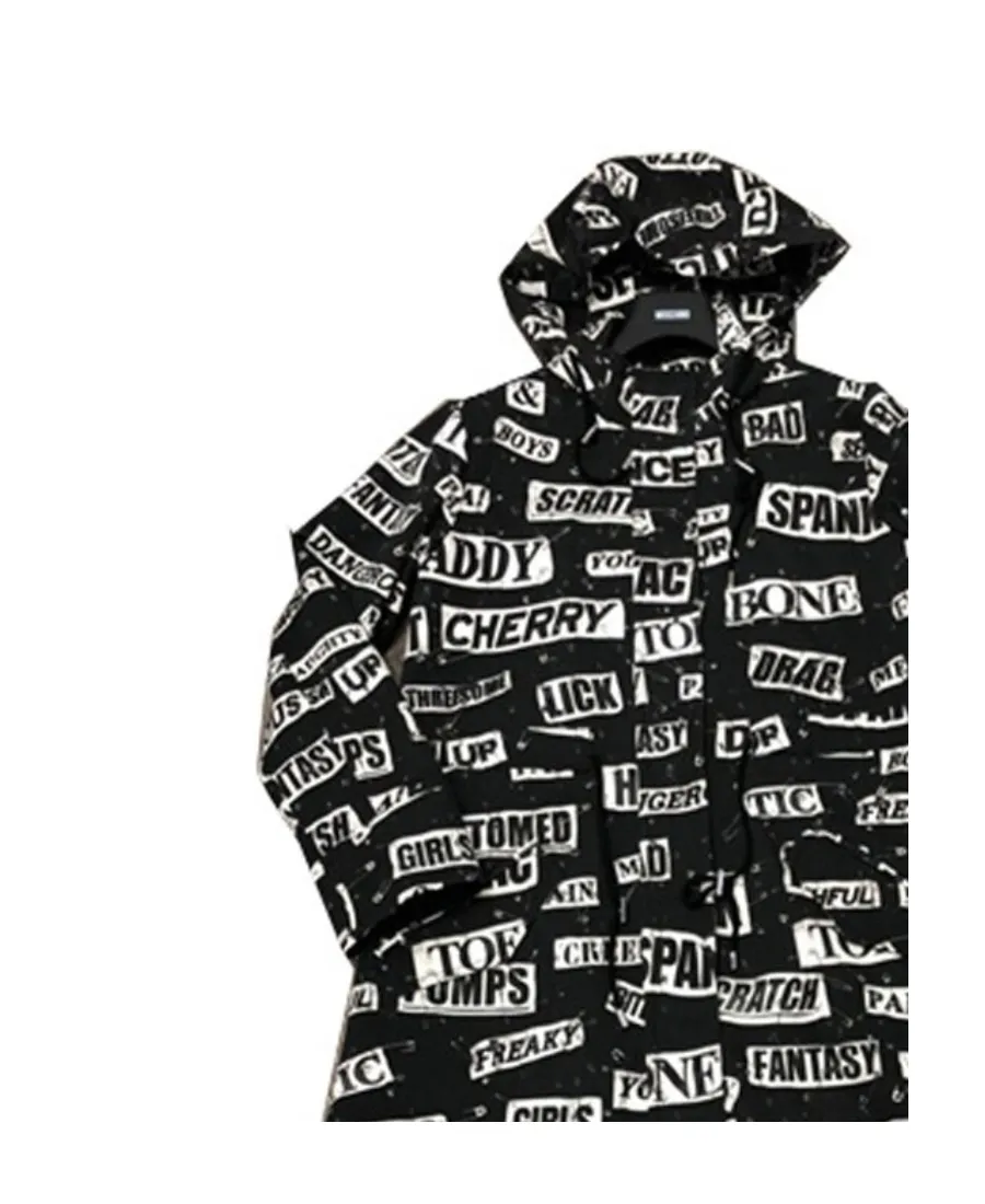 Letter Printed Casual Jacket