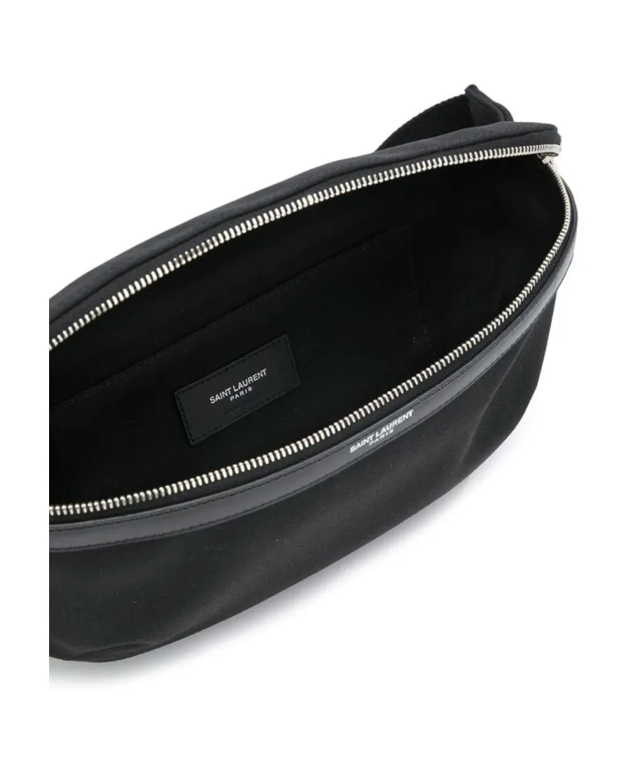 Saint Laurent Logo Detailed Zip-Up Belt Bag