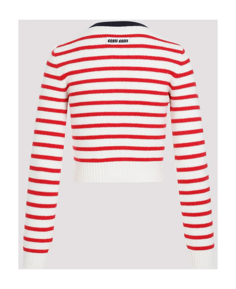 Striped Cashmere Cardigan