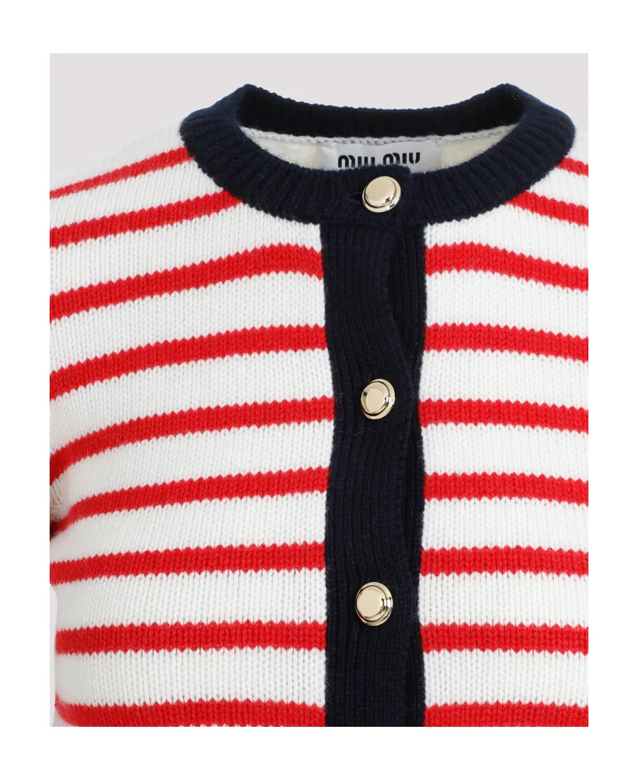 Striped Cashmere Cardigan
