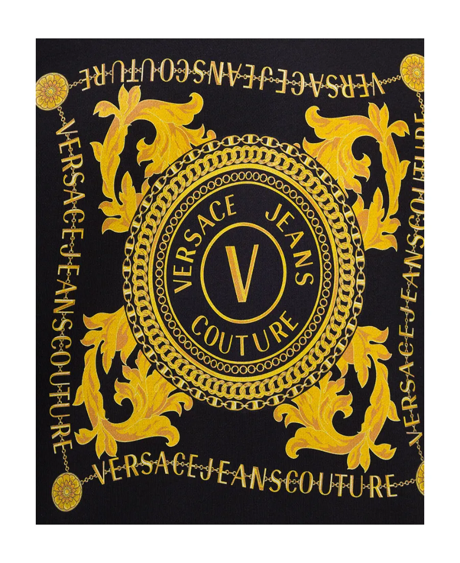 Versace Jeans Couture Logo Printed Drawstring Hoodie