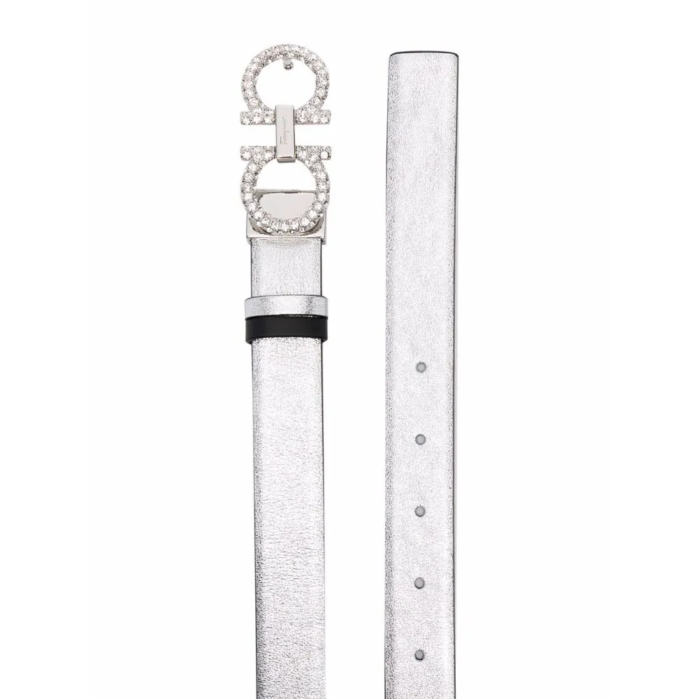 Leather Logo-Lettering Belt