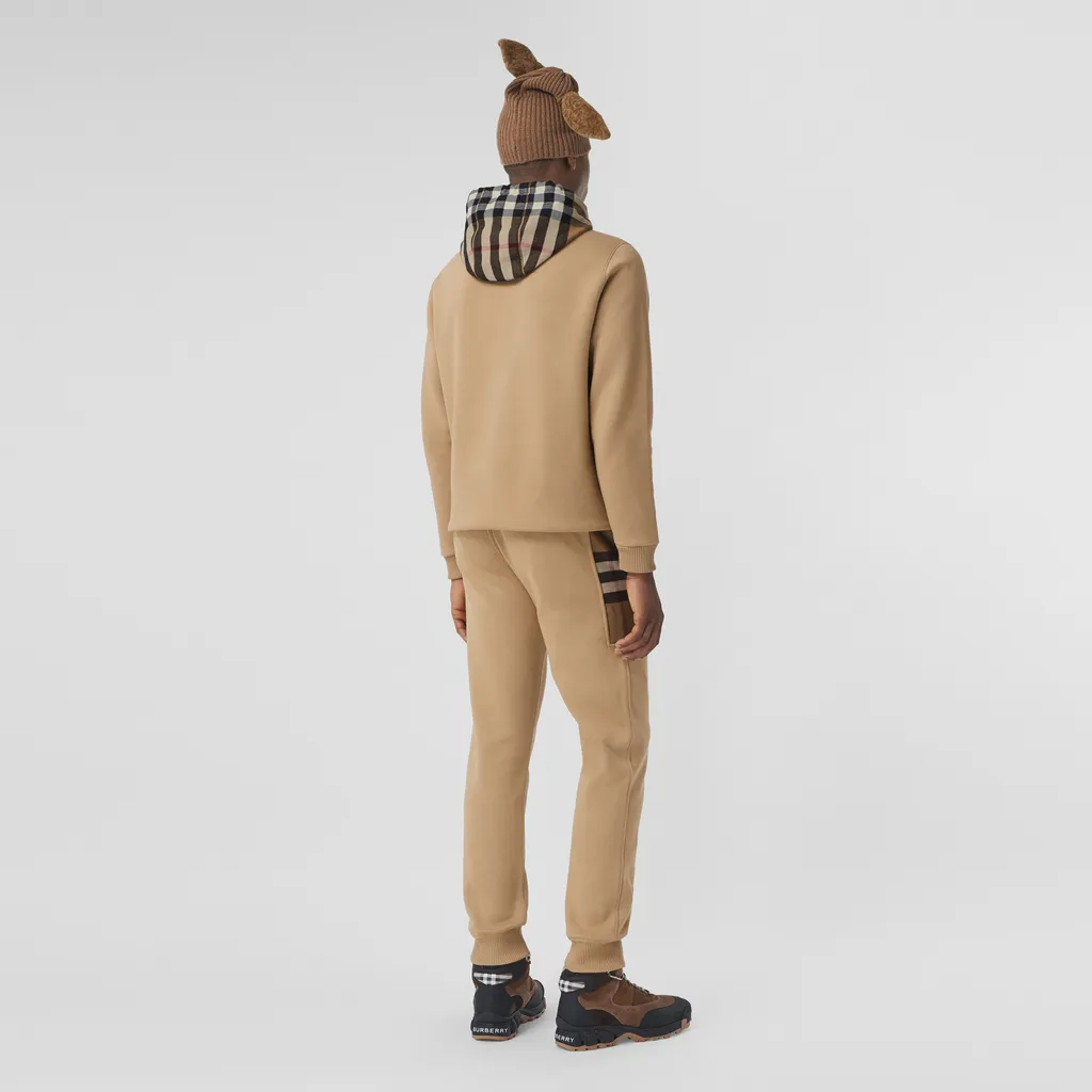 Burberry Check Panel Jogging Pants