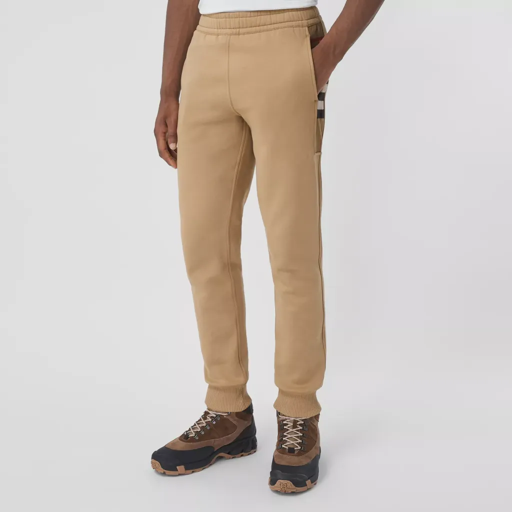 Burberry Check Panel Jogging Pants