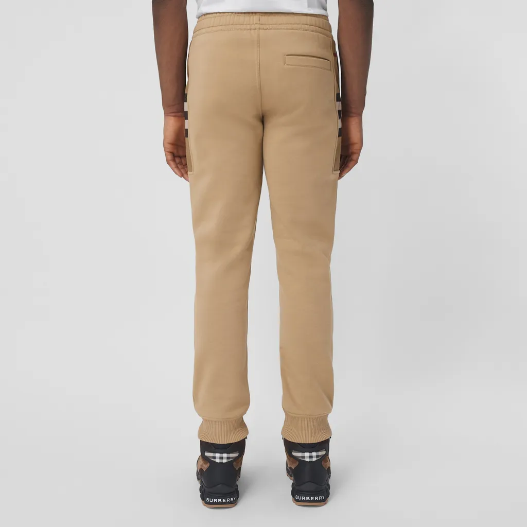 Burberry Check Panel Jogging Pants