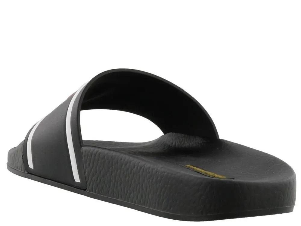Black Logo Detail Sandals