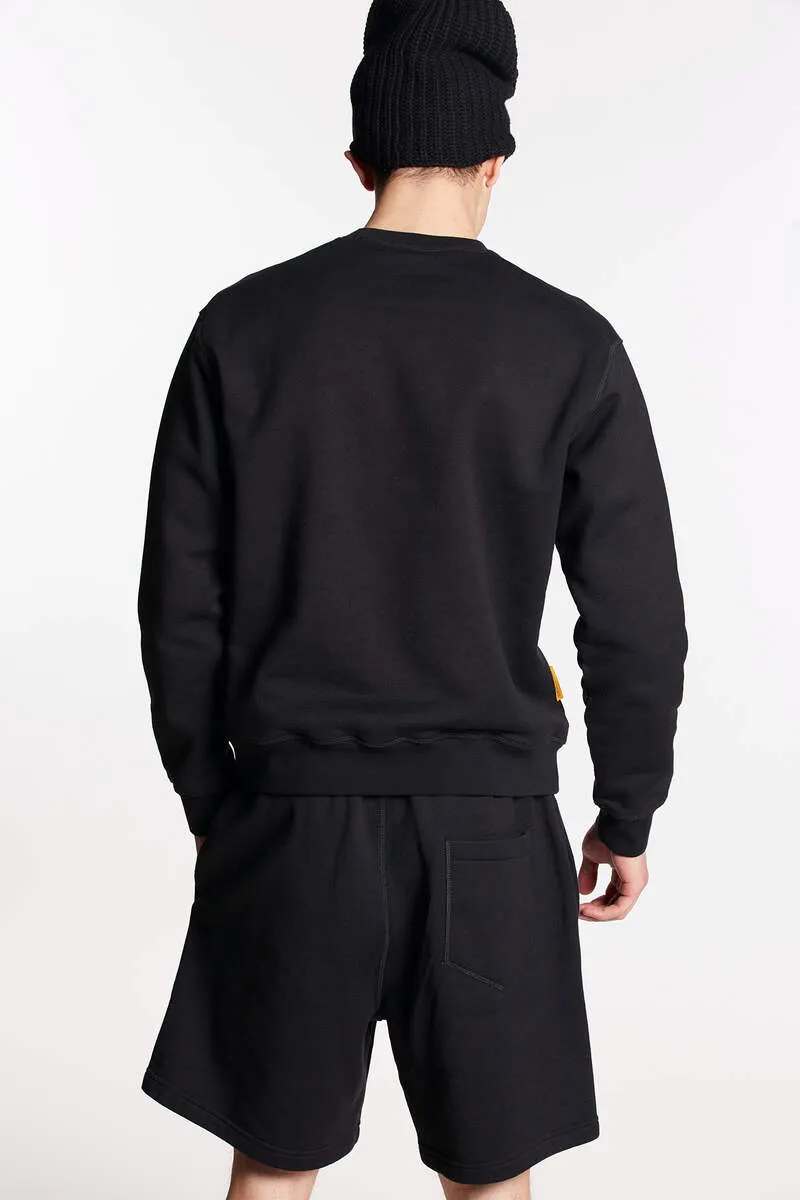 Dsquared2 Pac-Man Logo Printed Crewneck Sweatshirt