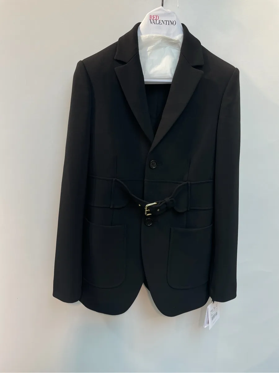 Belted Single-Breasted Blazer