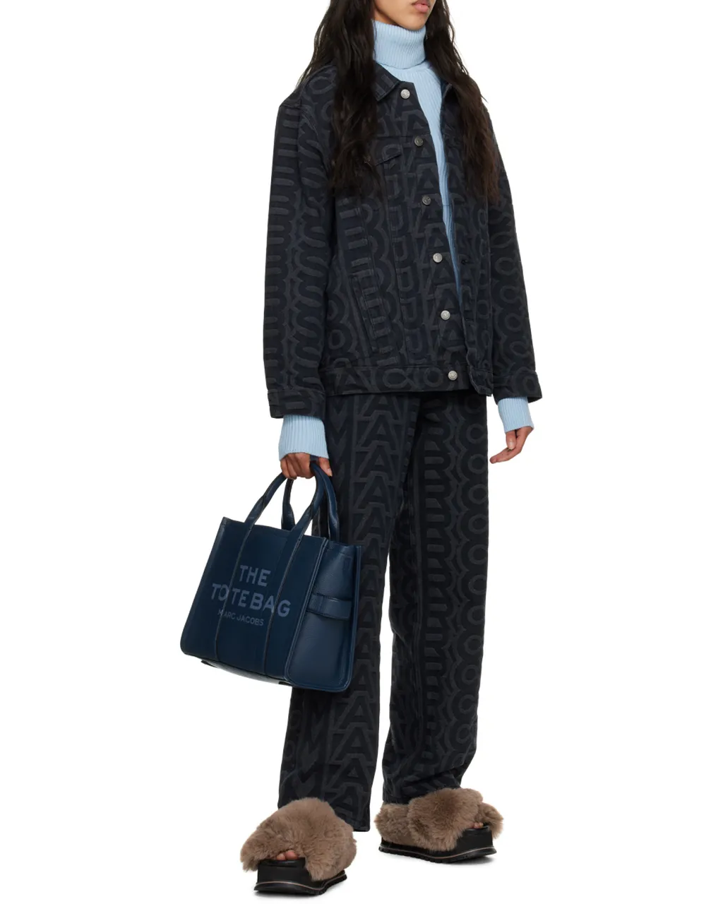 Marc Jacobs The Tote Logo Debossed Medium Tote Bag