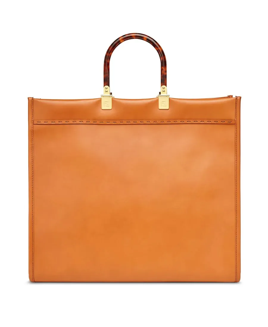 Brown Leather Shopper