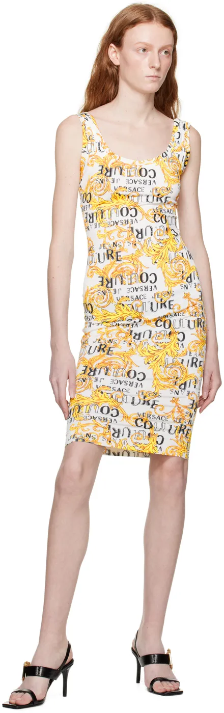 Logo-Print Midi Dress