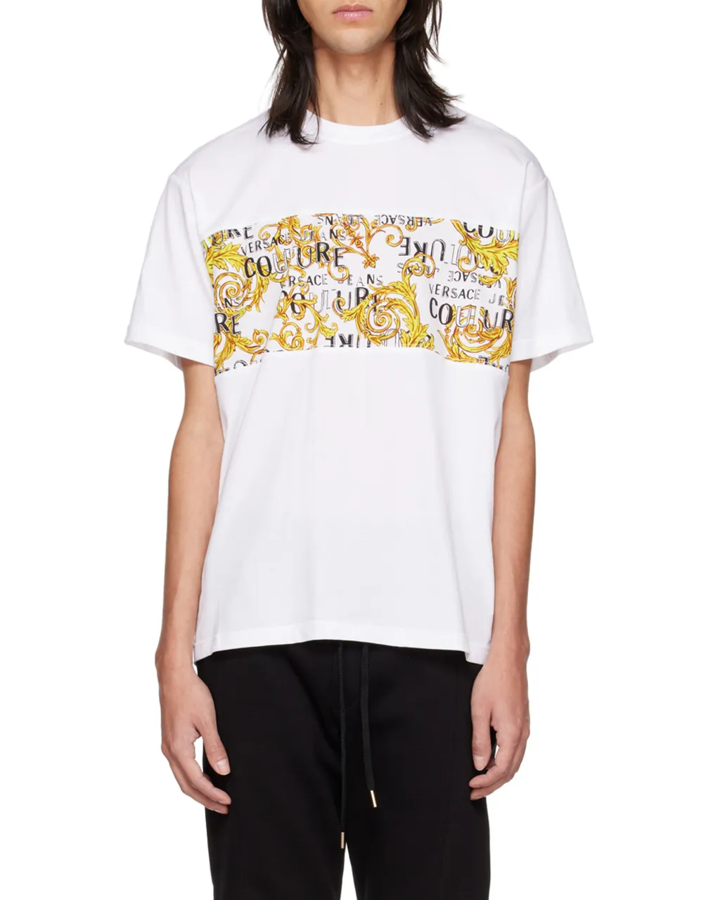 Versace Jeans Couture Logo Printed Crewneck T-Shirt
