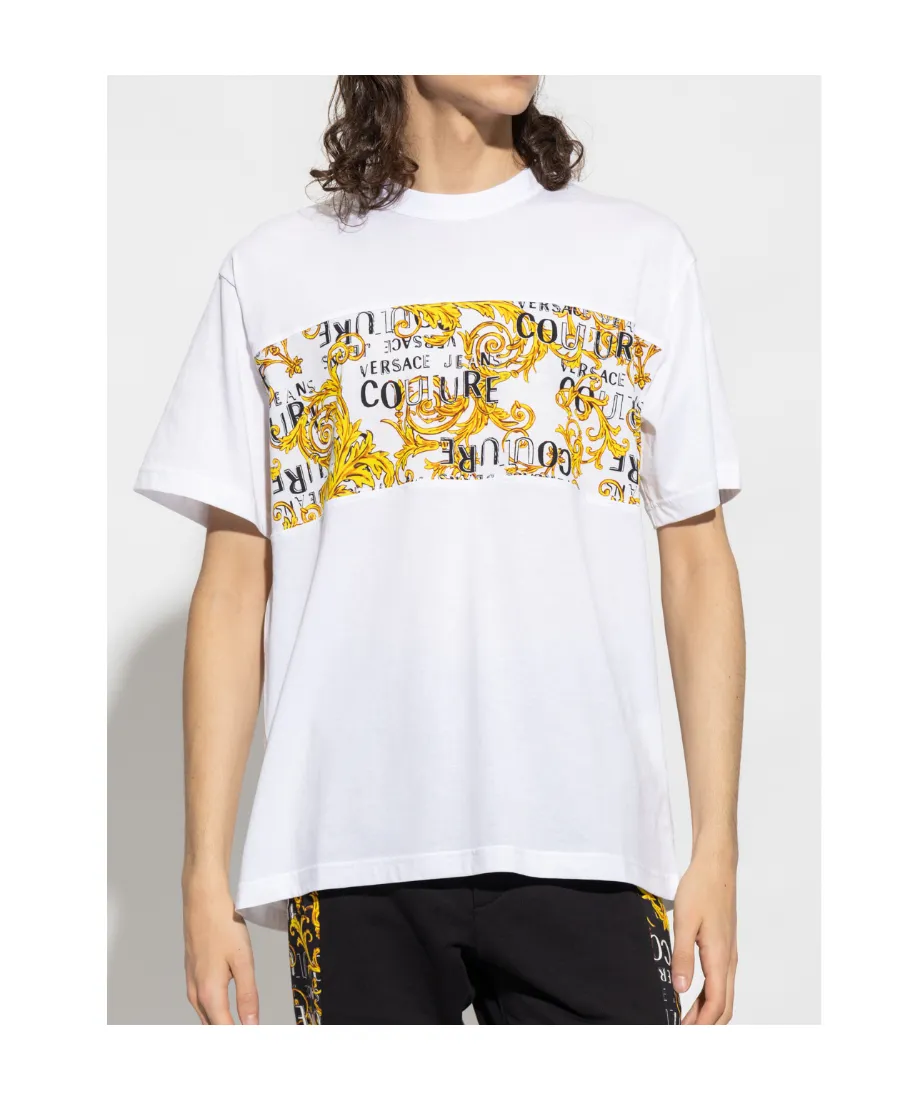 Versace Jeans Couture Logo Printed Crewneck T-Shirt