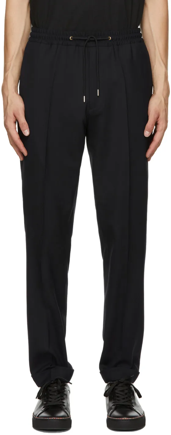 Drawstring Tapered Leg Trousers