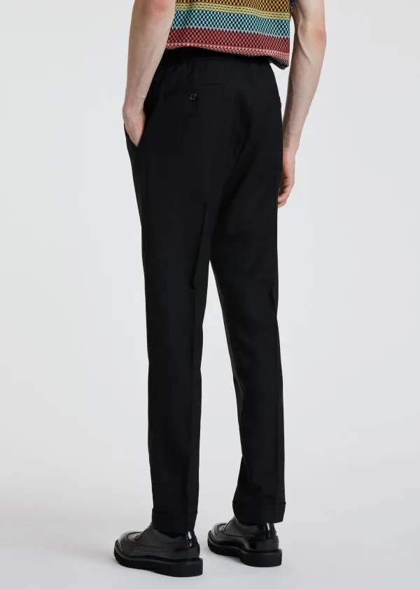 Drawstring Tapered Leg Trousers