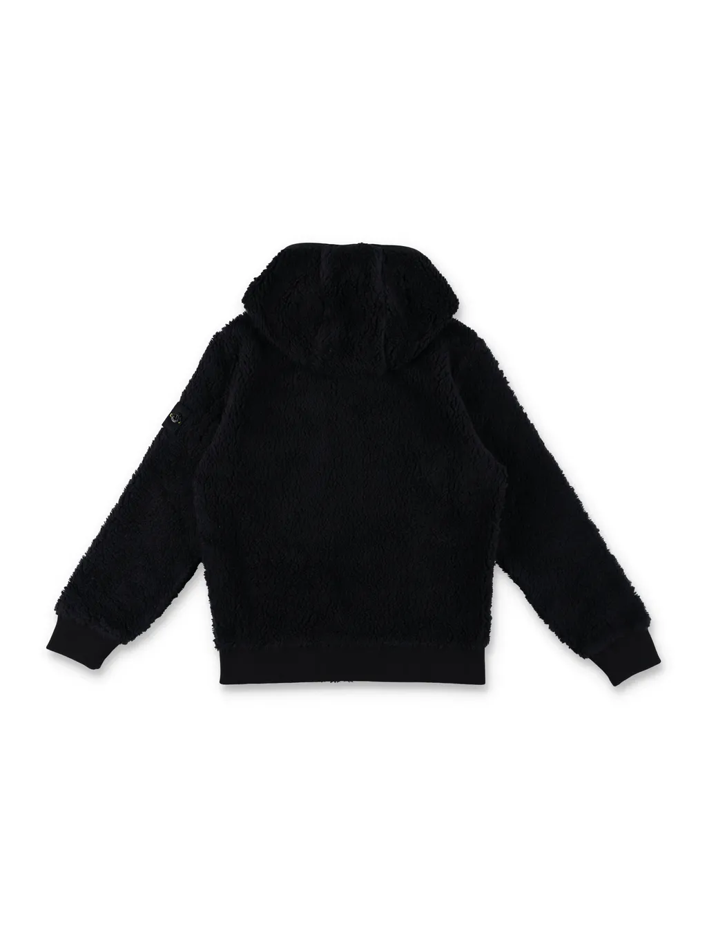Stone Island Junior Compass Patch Fleece Hoodie