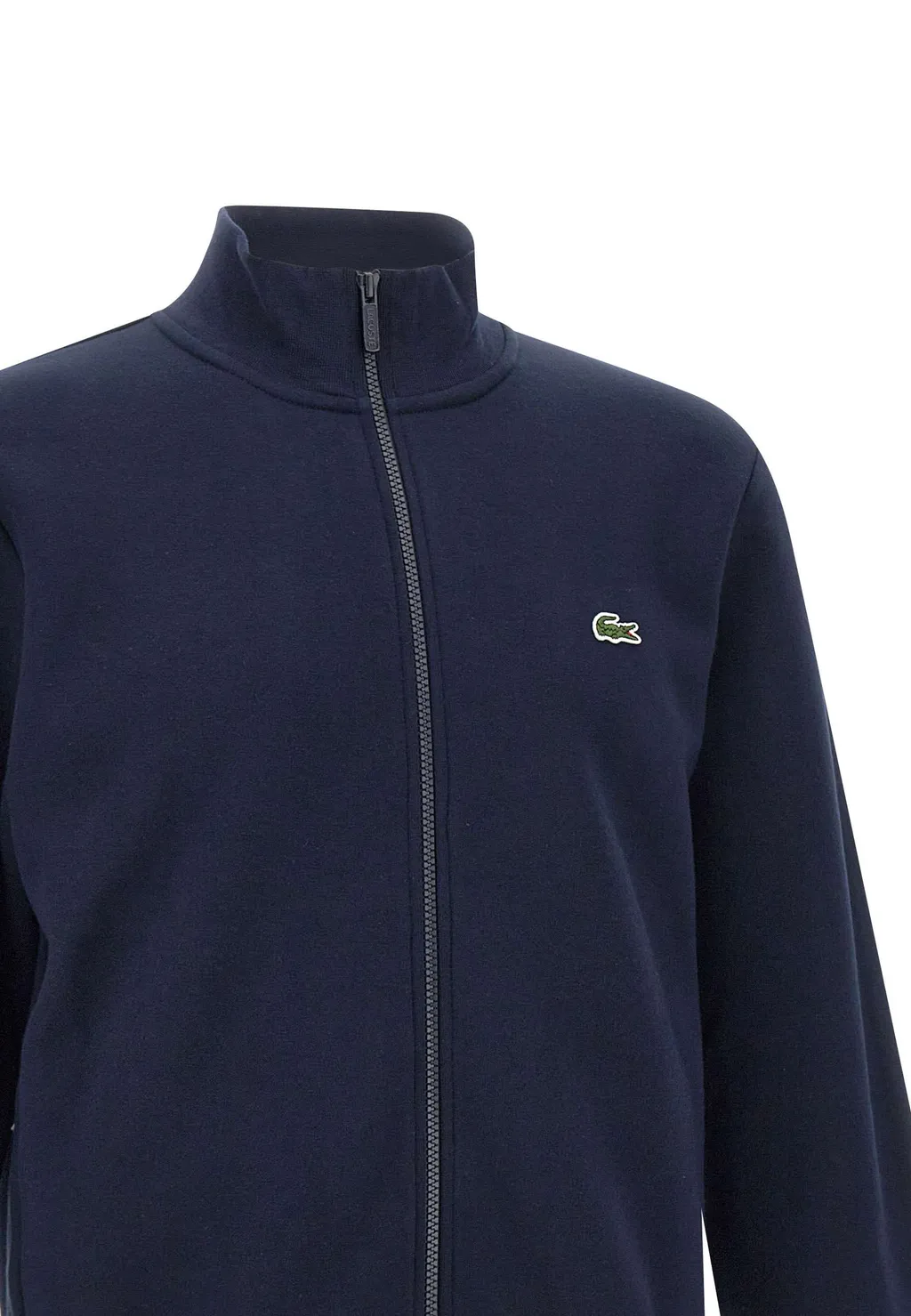 Lacoste Zip-Up High Neck Fleece Sweatshirt