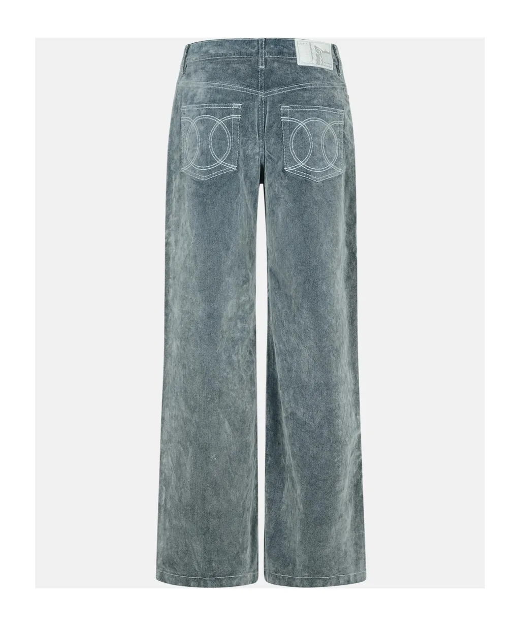 Casablanca Wide Leg Peach Denim Jeans