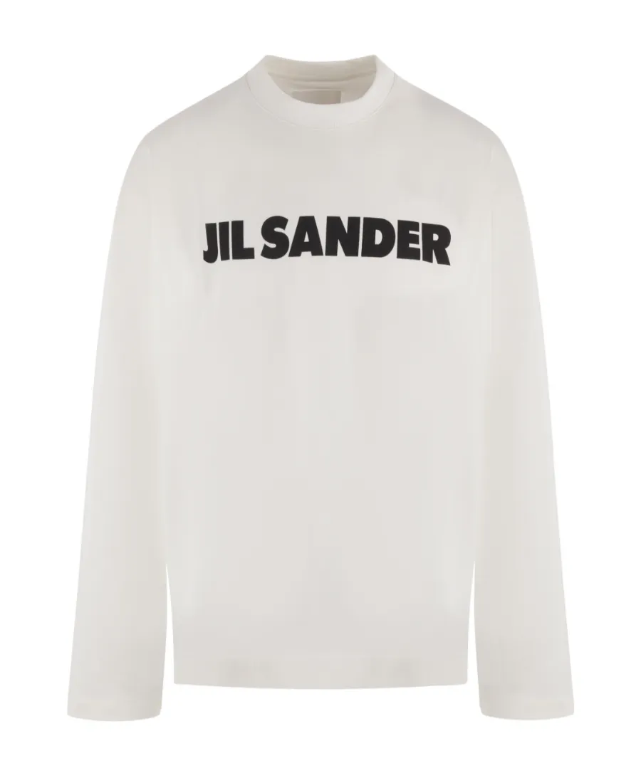 Jil Sander Logo Printed Crewneck Sweatshirt