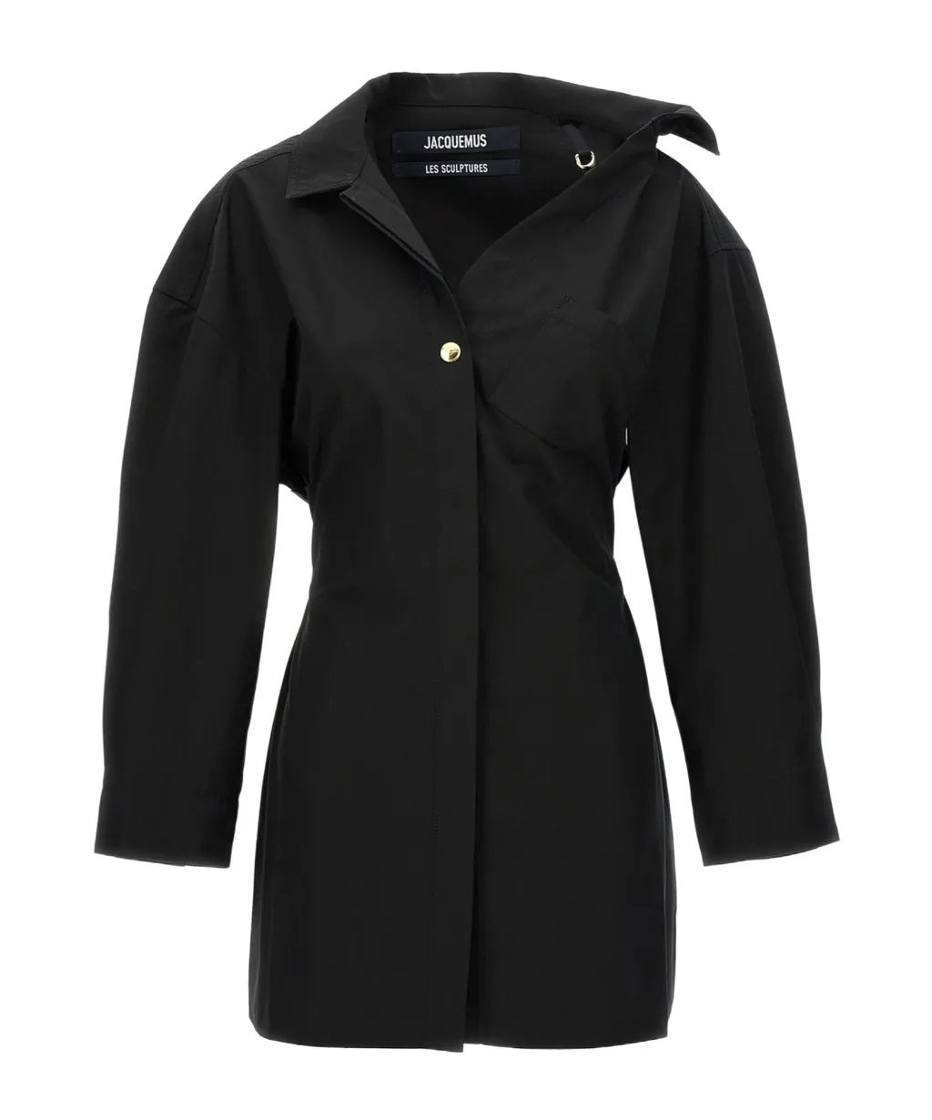 Jacquemus Asymmetric Mini Shirt Dress