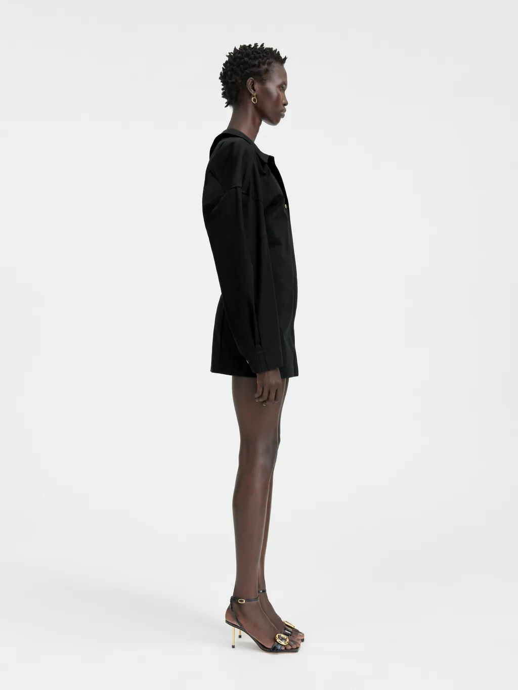 Jacquemus Asymmetric Mini Shirt Dress