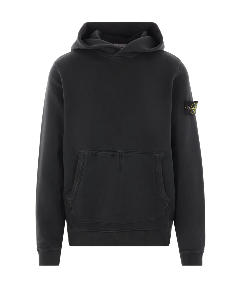 Stone Island Long-Sleeved Compass Patch Hoodie