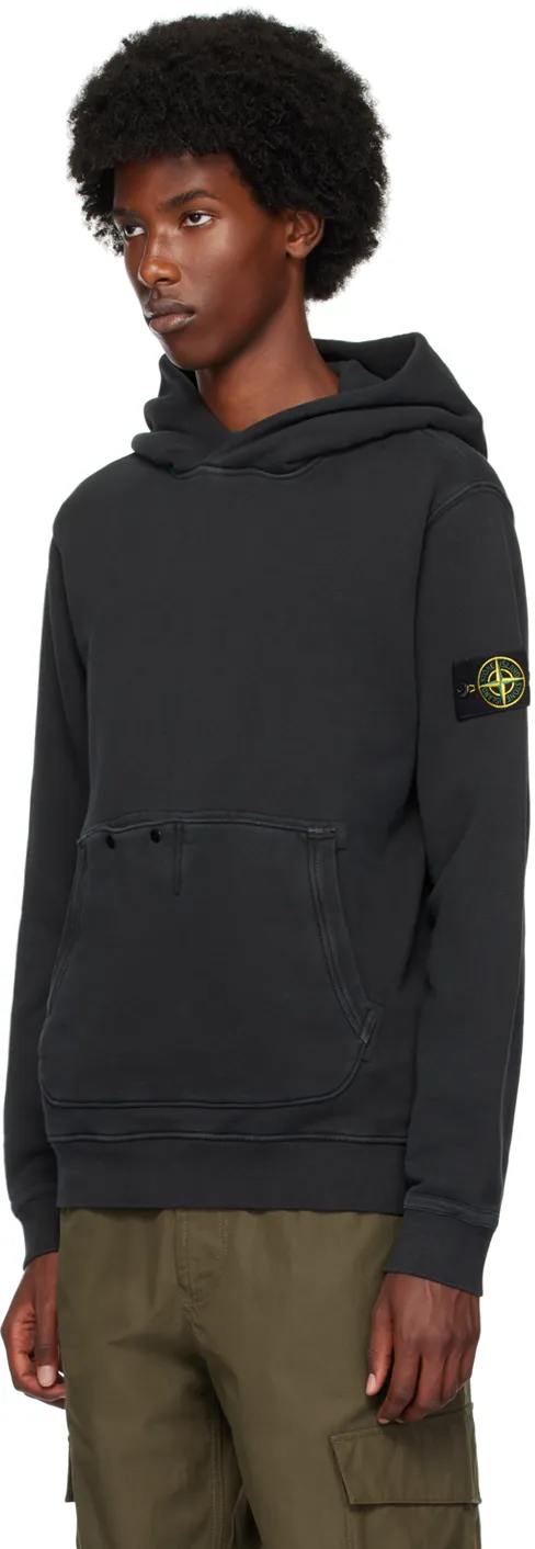 Stone Island Long-Sleeved Compass Patch Hoodie