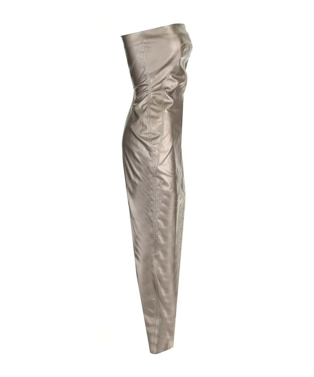 Rick Owens Floor-Length Strapless Bustier Gown