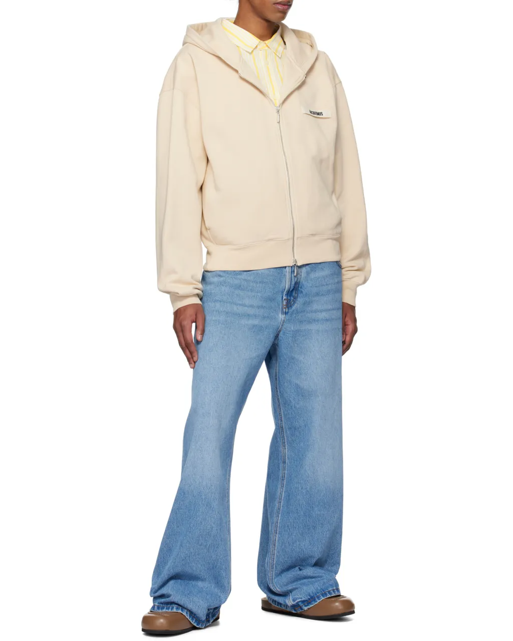 Jacquemus Grosgrain Logo Zip Hoodie