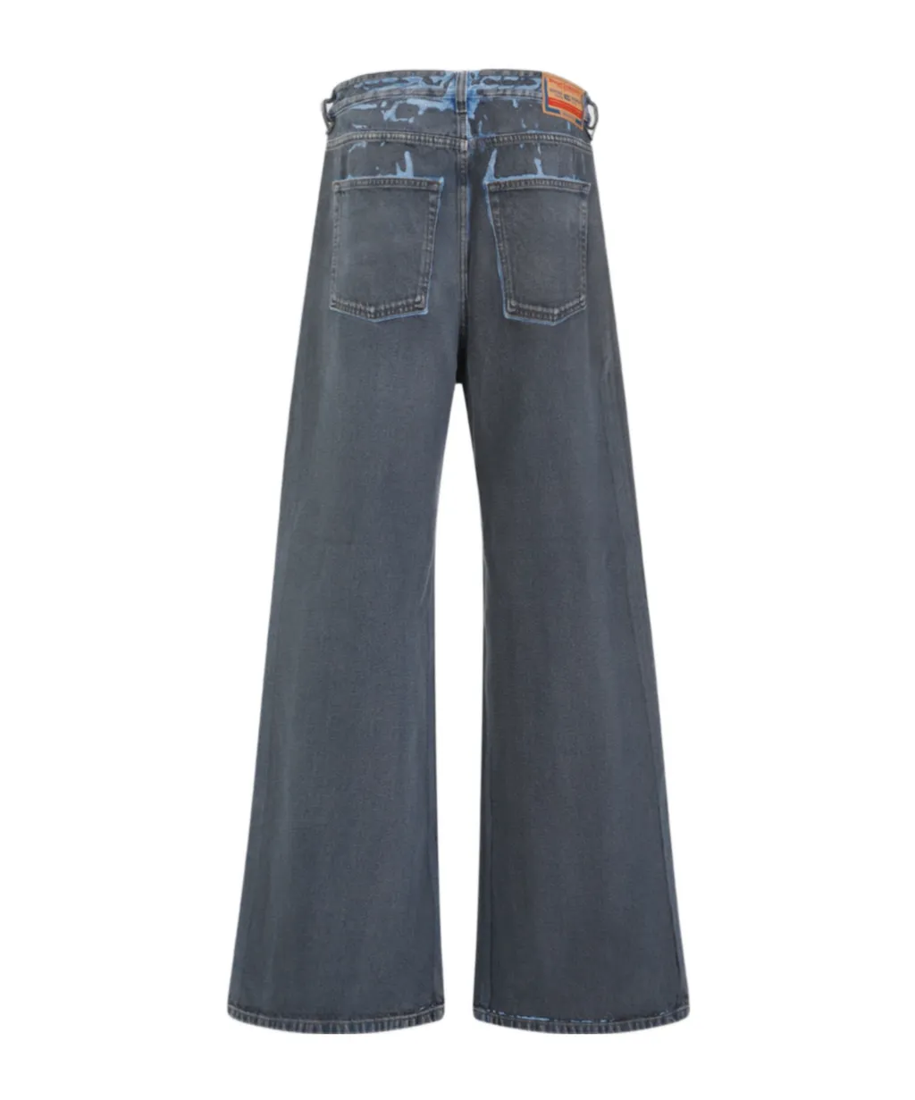 1996 D-Sire-S1 Low-Rise Distressed Wide-Leg Jeans