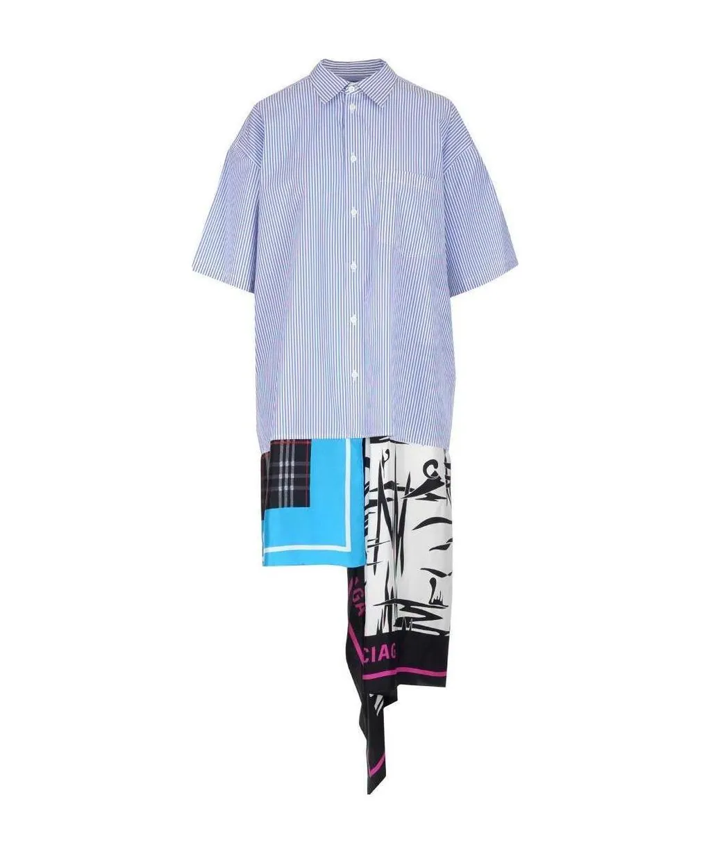 Scarf Shirt Dress