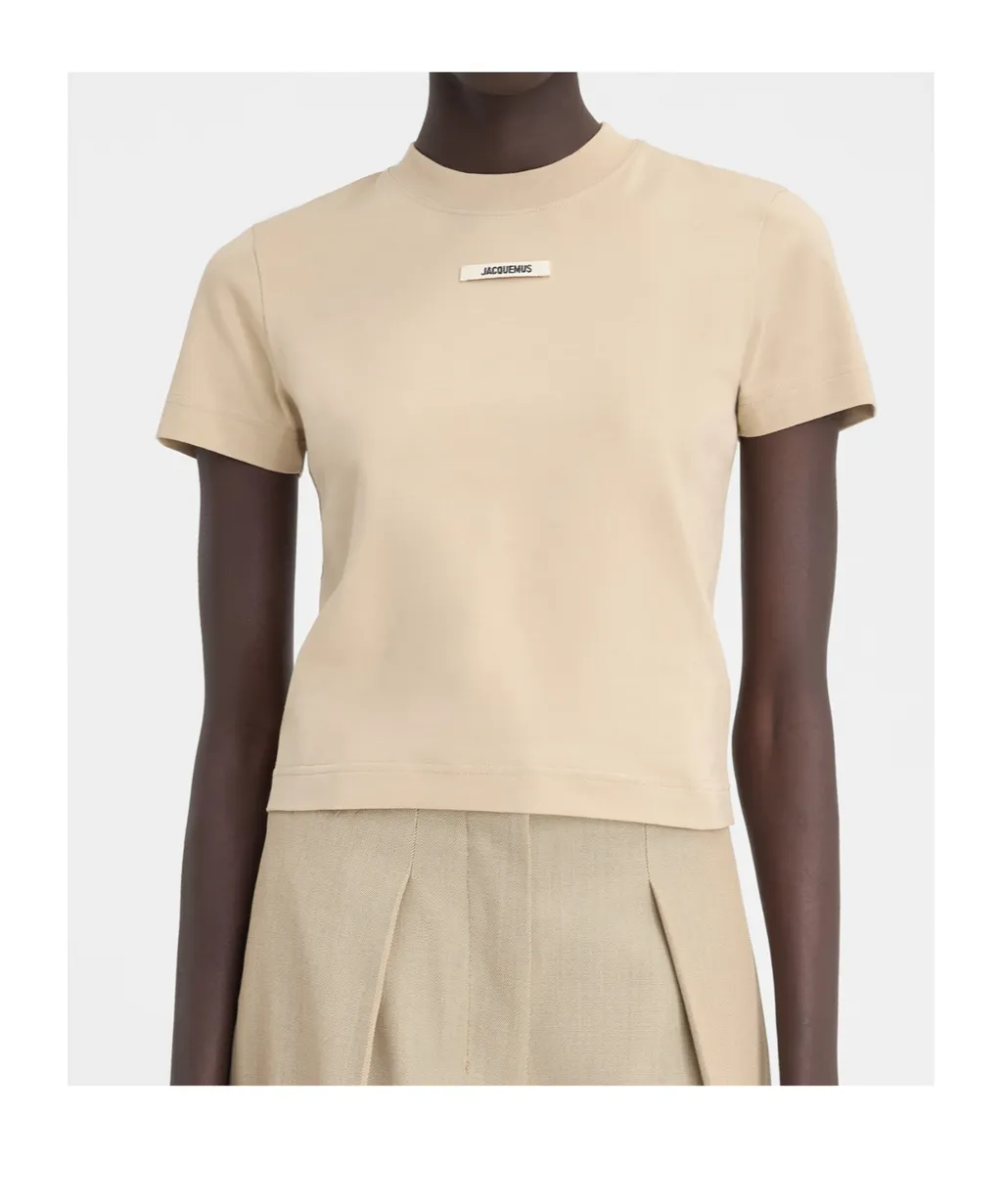 Jacquemus Grosgrain Logo Short-Sleeve T-Shirt