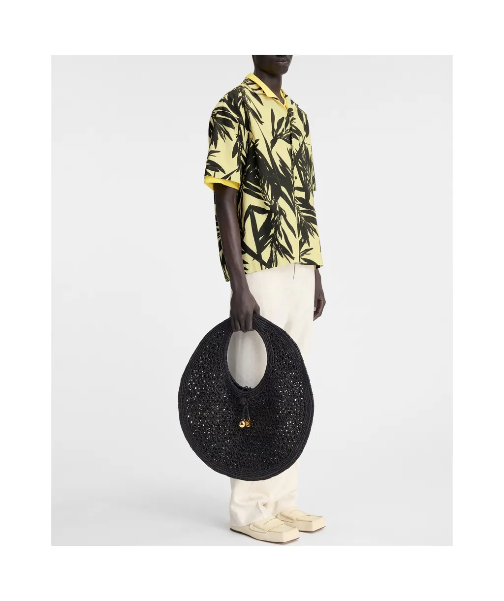 Jacquemus La Chemise Jean Foliage Printed Bowling Shirt