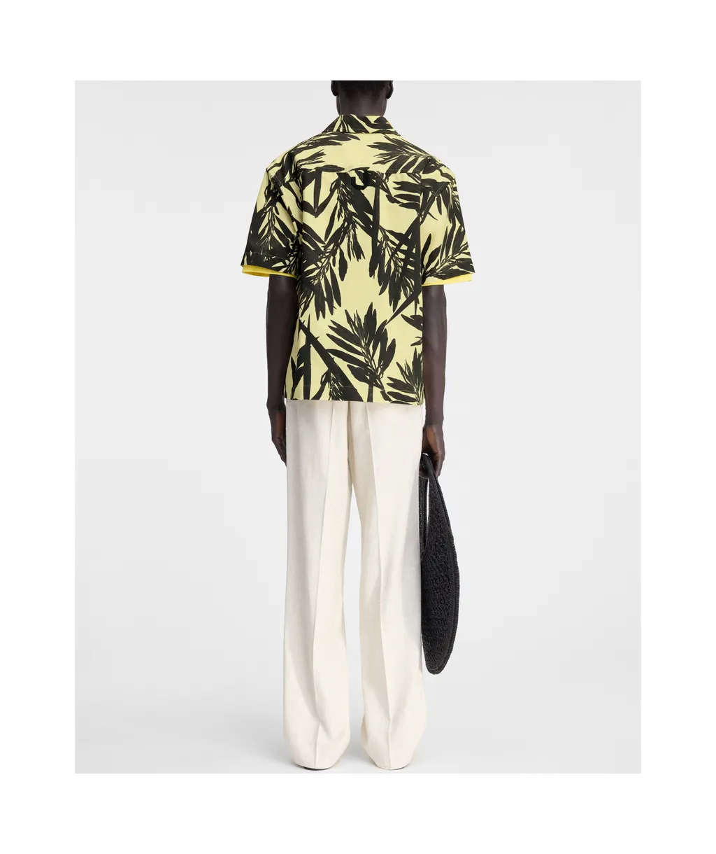 Jacquemus La Chemise Jean Foliage Printed Bowling Shirt