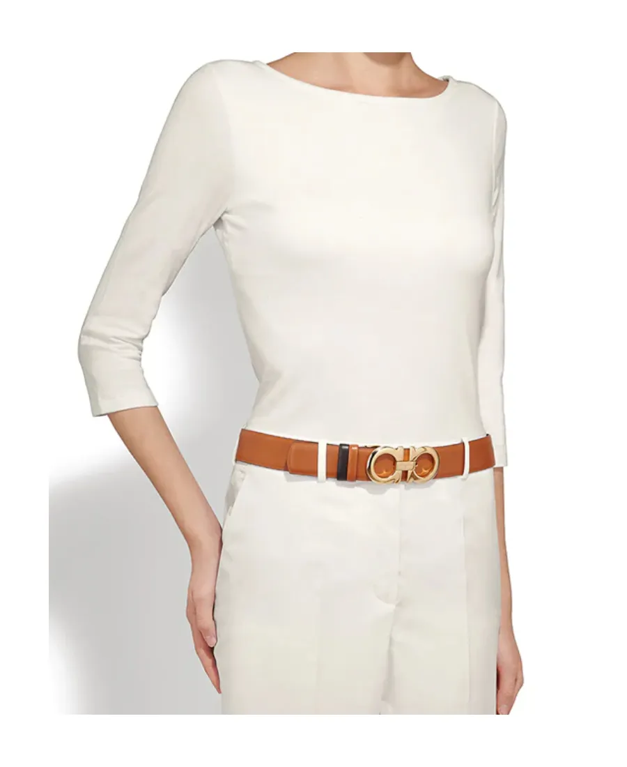 Salvatore Ferragamo Gancini Buckle Reversible Belt