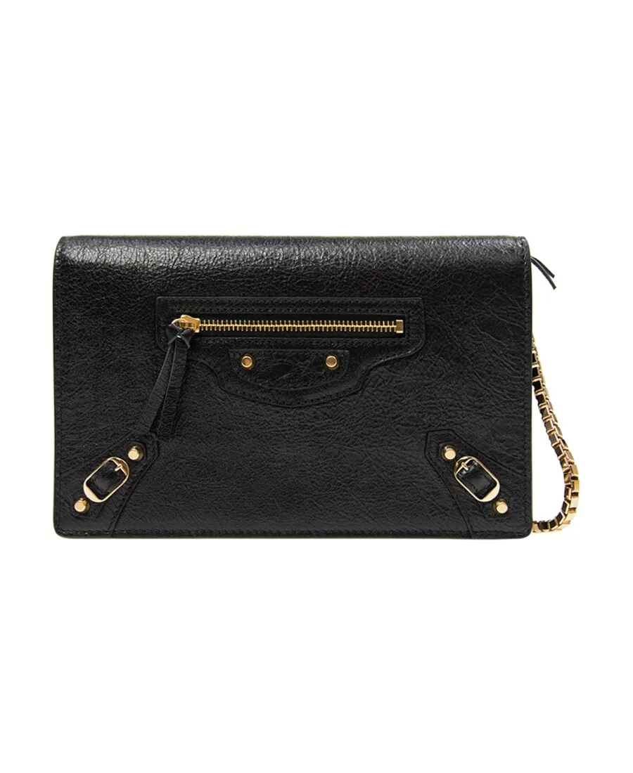 Metal Shoulder Strap Cross-Body Bag