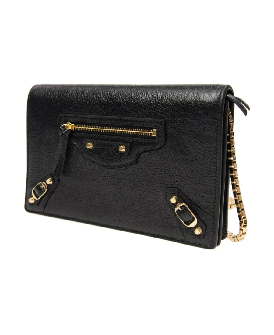 Metal Shoulder Strap Cross-Body Bag
