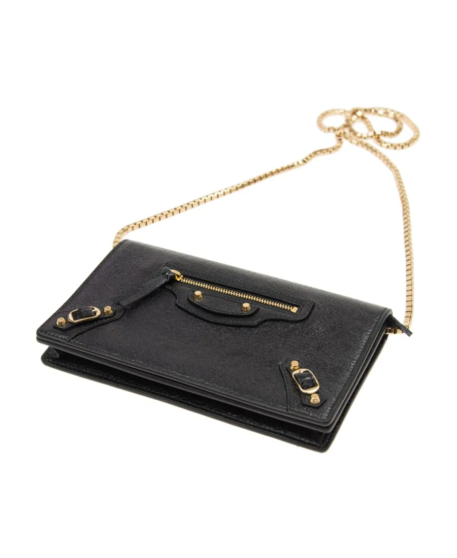 Metal Shoulder Strap Cross-Body Bag