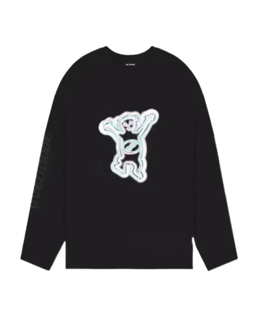 Graphic-Print Long-Sleeve T-Shirt