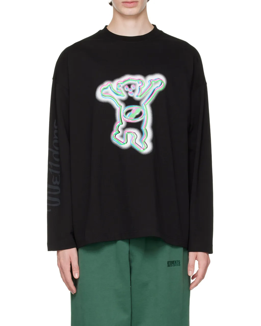 Graphic-Print Long-Sleeve T-Shirt
